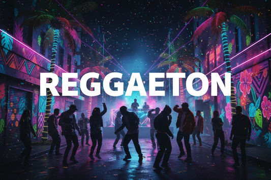 REAGGAETON MUSIC STYLE VIBE WITH REAGGAETON WTITE VISIBLE